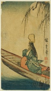 Asazuma-boot door Utagawa Hiroshige