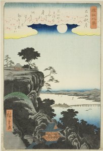 Herfstmaan boven Ishiyama Tempel, uit de serie 