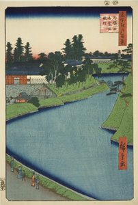 Benkei-gracht van Soto-Sakurada naar Kojimachi, uit de serie "Honderd beroemde uitzichten van Edo"