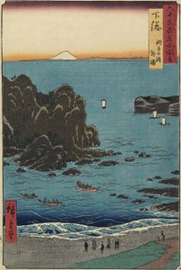 Cho_shi strand aan de open zee, Shimo_sa provincie, augustus 1853