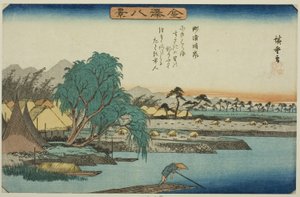 Helder Weer bij Susaki (Susaki seiran), uit de serie "Acht Zichten van Kanazawa (Kanazawa hakkei)"