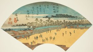 Avondklokken in Ueno (Ueno bansho), uit de serie "Acht uitzichten van de oostelijke hoofdstad (Toto hakkei)" door Utagawa Hiroshige