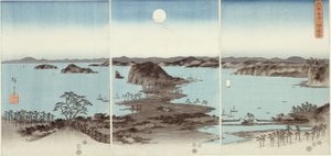 Avondzicht op Acht Beroemde Plaatsen in Kanazawa (Buyo Kanazawa hassho yakei)