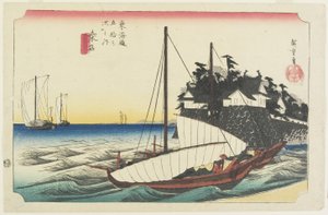 Veerpoort van Shichiri, Kuwana, c. 1833