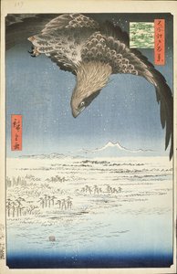 Fukagawa Susaki en Jumantsubo, nr. 107 uit Honderd beroemde Zichten van Edo, 1857