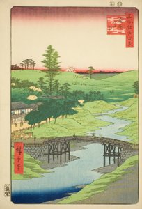 Furukawa River, Hiroo (Hiroo Furukawa), nr.22 uit de serie "Honderd beroemde gezichten op Edo (Meisho Edo hyakkei)".