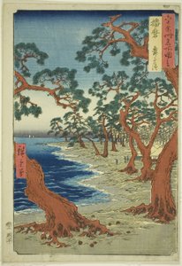 Harima Provincie: Maiko Strand, uit de serie "Beroemde Plaatsen in de Zestig-Provincies"