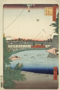 Hibiya en Soto-Sakurada vanuit Yamashita-cho, uit de serie "Honderd Beroemde Zichten van Edo"