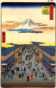 Hiroshige, Sugura-straat door Utagawa Hiroshige