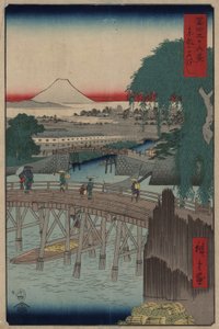 Ichikobu-brug Uit de serie 36 Zichten op de berg Fuji
