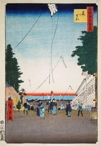 Kasumigaseki Honderd Beroemde Zichten van Edo door Utagawa Hiroshige