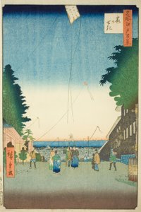 Kasumigaseki, uit de serie "Honderd Beroemde Zichten van Edo" door Utagawa Hiroshige