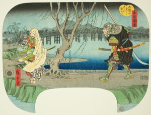 Duizend Mensen Doden bij de Gojo Brug, uit de serie "Scènes uit het Leven van Yoshitsune"