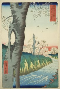 Koganei in de provincie Musashi, uit de serie "Zesendertig gezichten op de berg Fuji"