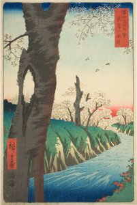 Koganei in de provincie Musashi, uit de serie "Zesendertig Zichten op de Berg Fuji"