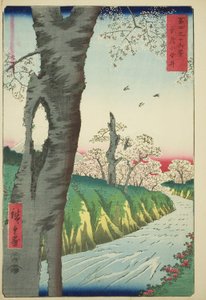 Koganei in de Provincie Musashi (Musashi Koganei), uit de serie "Zesendertig Zichten op de Berg Fuji (Fuji sanjurokkei)"