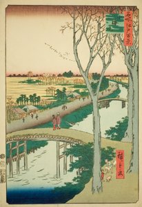 Koume Dijk (Koumezutsumi), uit de serie "Honderd Beroemde Zichten van Edo (Meisho Edo hyakkei)"