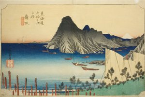 Maisaka: Uitzicht op Imagiri, uit de serie "Drieënvijftig Stations van de Tokaido"