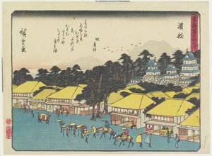 Mamamatsu, 1837-1844 door Utagawa Hiroshige