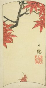 Esdoornbladeren in de provincie Shimosa (detail)