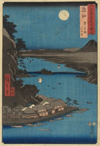 Provincie Mino: Yōrō-waterval, uit de serie Beroemde plaatsen in de zestig-odd provincies [van Japan]