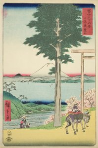 Mount Kano in de Provincie Kazusa (Kazusa Rokusozan), uit de serie "Zesendertig Zichten op de Fuji (Fuji sanjurokkei)"