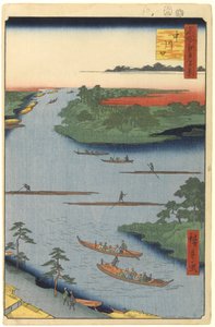 Monding van de Nakagawa Rivier, nr. 70 uit Honderd Beroemde Zichten van Edo