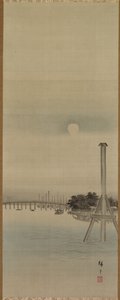 Nachtbeeld aan de Sumida-rivier door Utagawa Hiroshige