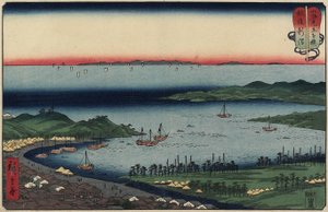 Niigata in de provincie Echigo, augustus 1858