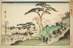 Nippori, uit de serie "Beroemde Plaatsen in de Oostelijke Hoofdstad (Toto meisho)" door Utagawa Hiroshige