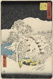 No.38 Yamanaka Dorp in Fujikawa, juli 1855