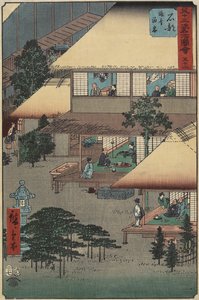 Nr. 52 Gasten van een herberg in Ishibe, juli 1855