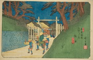 Nr. 38: Fukushima, uit de serie "Negenenzestig Stations van de Kisokaido (Kisokaido rokujukyu tsugi no uchi)"