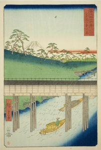 Ochanomizu in de Oostelijke Hoofdstad (Toto Ochanomizu), uit de serie "Zesendertig Zichten op de Berg Fuji (Fuji sanjurokkei)"