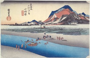 Odawara, Sakawa Rivier, uit de serie Drieënvijftig Stations van de Tokaido
