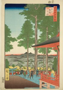 Oji Inari-schrijn, uit de serie "Honderd Beroemde Zichten van Edo"