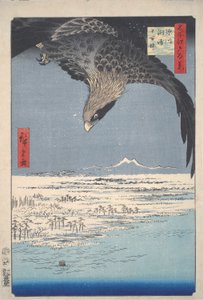 Vlakte bij Susaki, Fukagawa, uit de serie Honderd Zichten op Edo door Utagawa Hiroshige