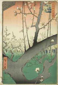 Pluimentuin in Kameido, uit de serie 