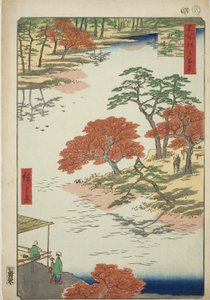 Omgeving van het Akiba-heiligdom, Ukeji, uit de serie 