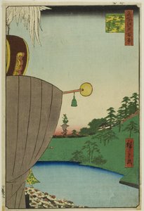 Sanno Festival Procession at Kojimachi Itchome (Kojimachi Itchome Sanno Matsuri nerikomi), uit de serie "One Hundred Famous Views of Edo (Meisho Edo hyakkei)".