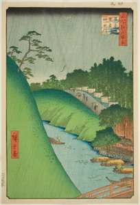Seido en Kanda-rivier vanaf Shohei-brug (Shoheibashi Seido Kandagawa), uit de serie "Honderd beroemde uitzichten van Edo (Meisho Edo hyakkei)"