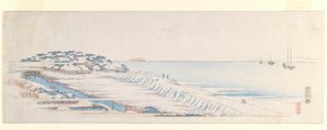 Sneeuwdageraad bij Susaki, uit de Briefvel-set, ca. 1839-40