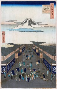 Surugacho Honderd beroemde uitzichten van Edo, 1856-1858 door Utagawa Hiroshige