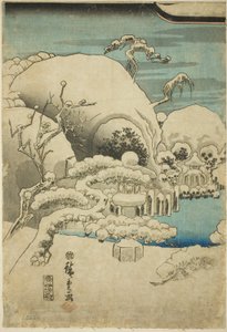 Taira no Kiyomori ziet een verschijning (Taira no Kiyomori kaii o miru zu) door Utagawa Hiroshige