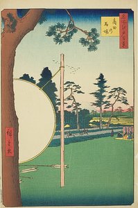 Takata Riding Grounds (Takata no baba), nr.115 uit de serie "Honderd beroemde vergezichten van Edo (Meisho Edo hyakkei)".