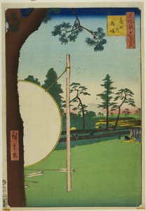 Takata Riding Grounds (Takata no baba), uit de serie "Honderd beroemde vergezichten van Edo (Meisho Edo hyakkei)".
