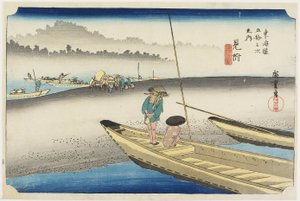 Tenryu-rivierzicht, Mitsuke, ca. 1833