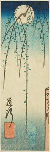 De Michiyuki Scene uit het stuk Ohan en Choemon (Michiyuki, Ohan Choemon), deel van een blad uit de serie "Reflecties van Drama