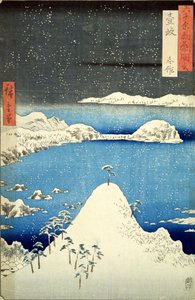 De Sneeuwstorm door Utagawa Hiroshige