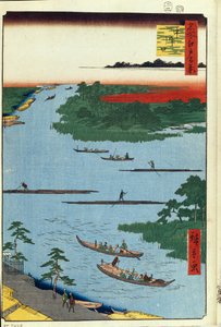 De monding van de Nakagawa-rivier, Honderd beroemde uitzichten van Edo